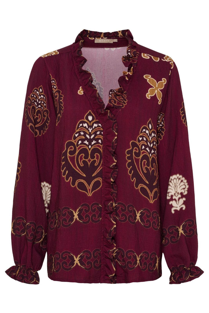 Marta Du Chateau - Mdcbrook Shirt 7648 - Bordeaux3257Tpk Skjorter 