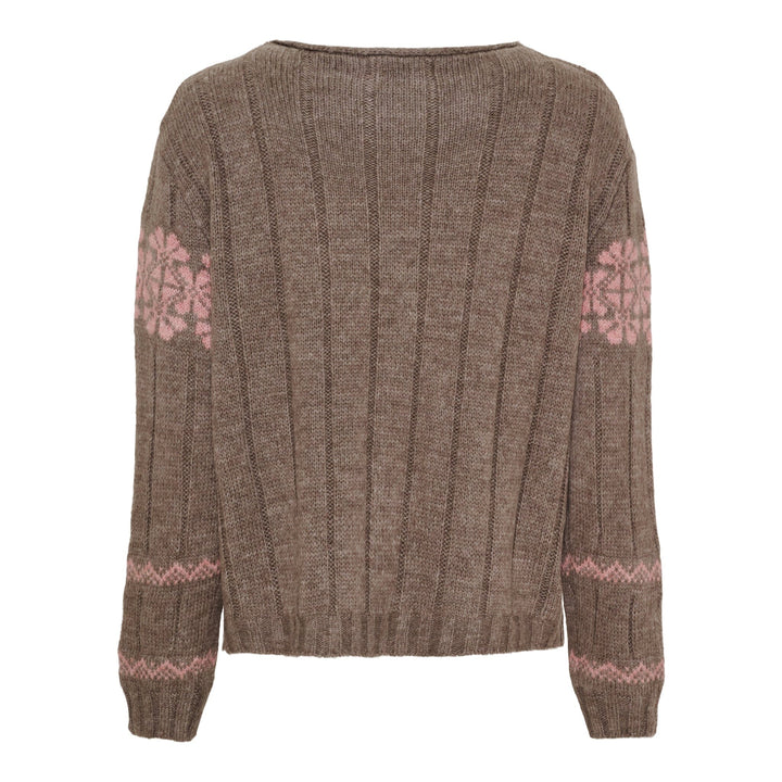 Marta Du Chateau - Mdcbruna Knit 8154 - Fango/Rose Strikbluser 