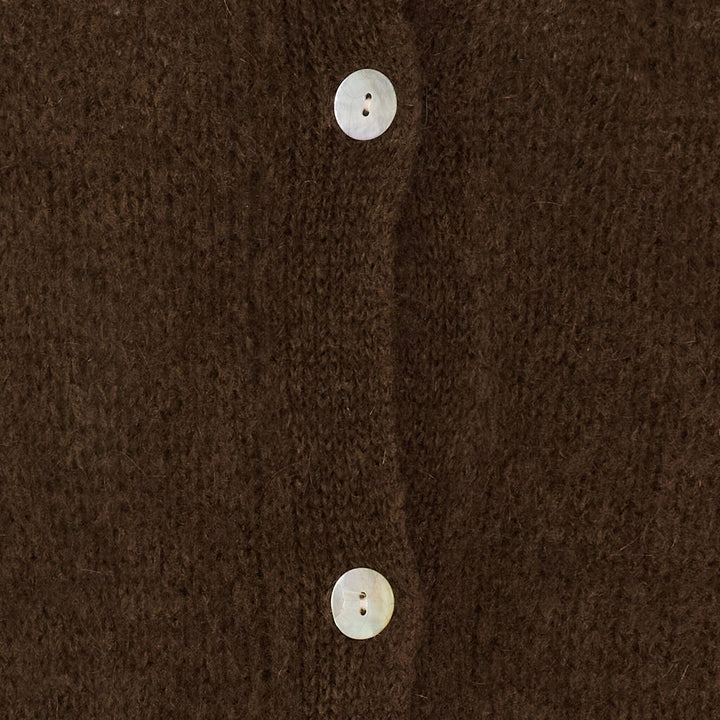 Marta Du Chateau - Mdccosima Knit Cardigan 5223 - Chocolat111909 Cardigans 