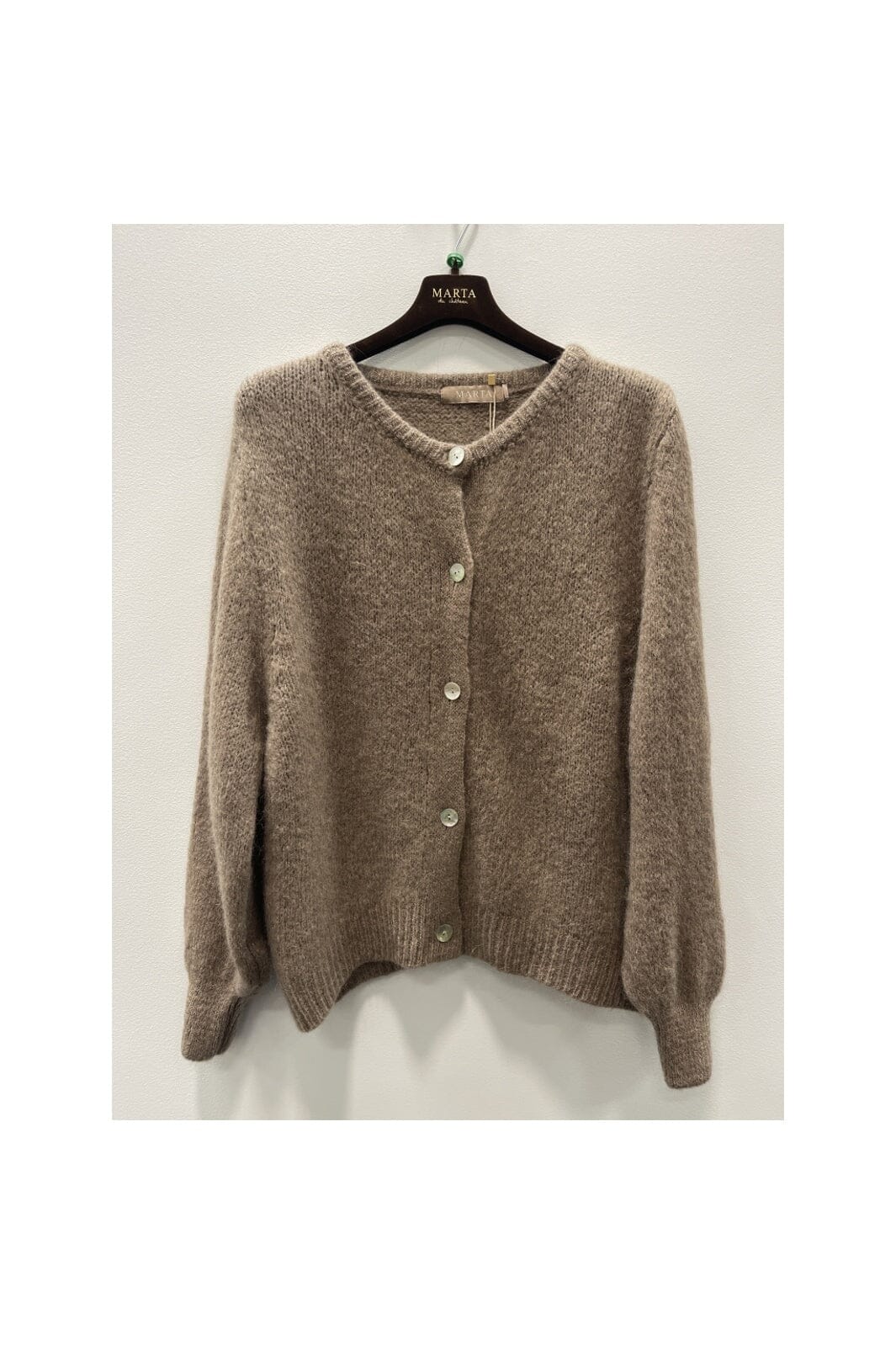 Marta Du Chateau - Mdccosima Knit Cardigan 5223 - Tortora27654