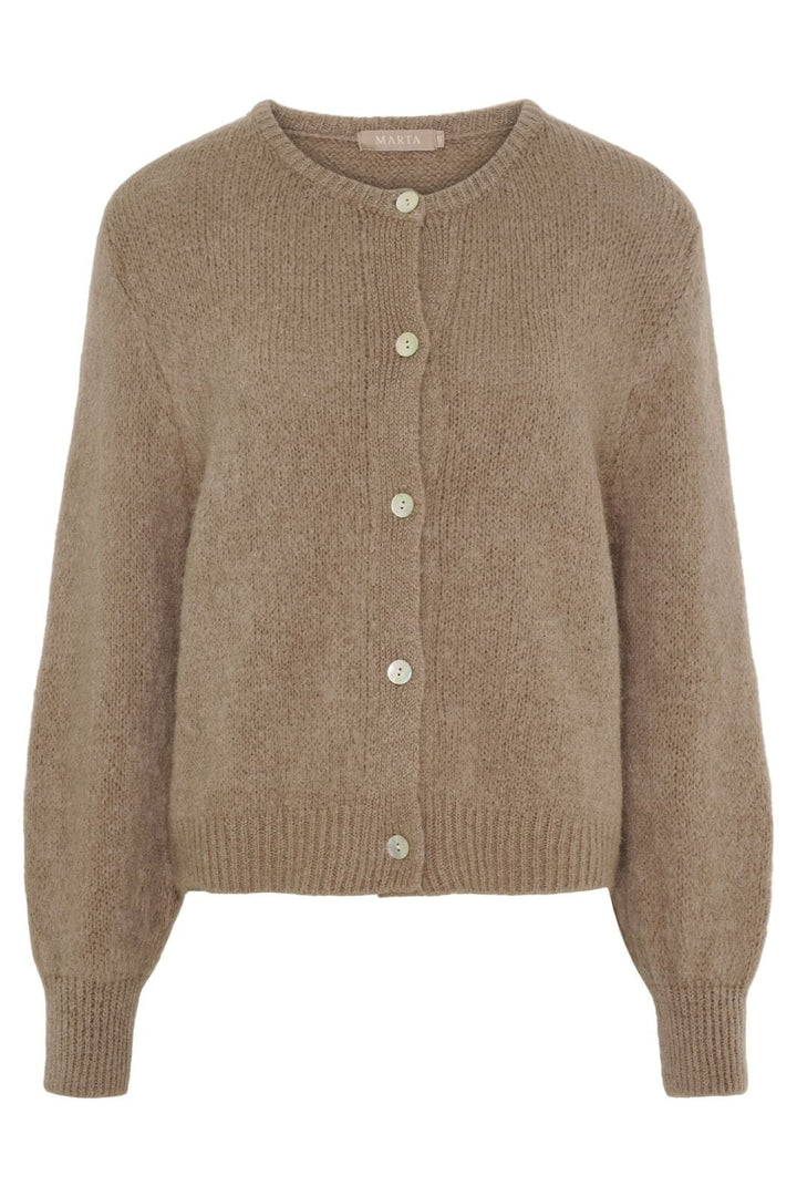 Marta Du Chateau - Mdccosima Knit Cardigan 5223 - Tortora27654 Cardigans 
