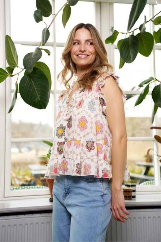 Marta Du Chateau - Mdcdarla Top 68181 - Print Toppe 