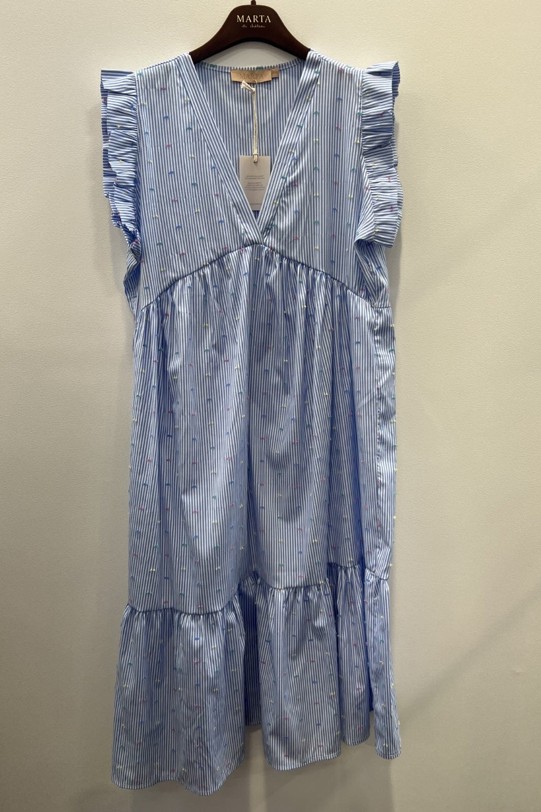 Marta Du Chateau - Mdcelma Dress - 2 Sky Blue Print Kjoler 