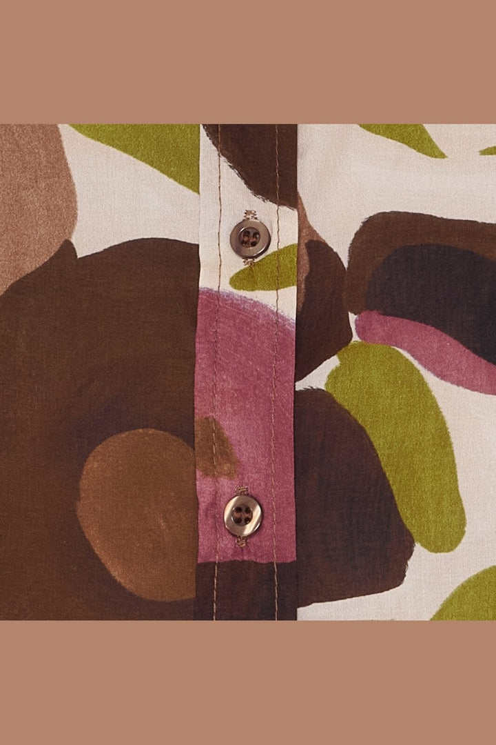 Marta Du Chateau - Mdcevelina Shirt 58130M - Brown Print