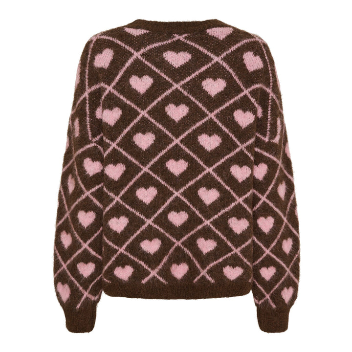 Marta Du Chateau - Mdcferay Knit 8151 - Moro9510/Rosa9532 Strikbluser 