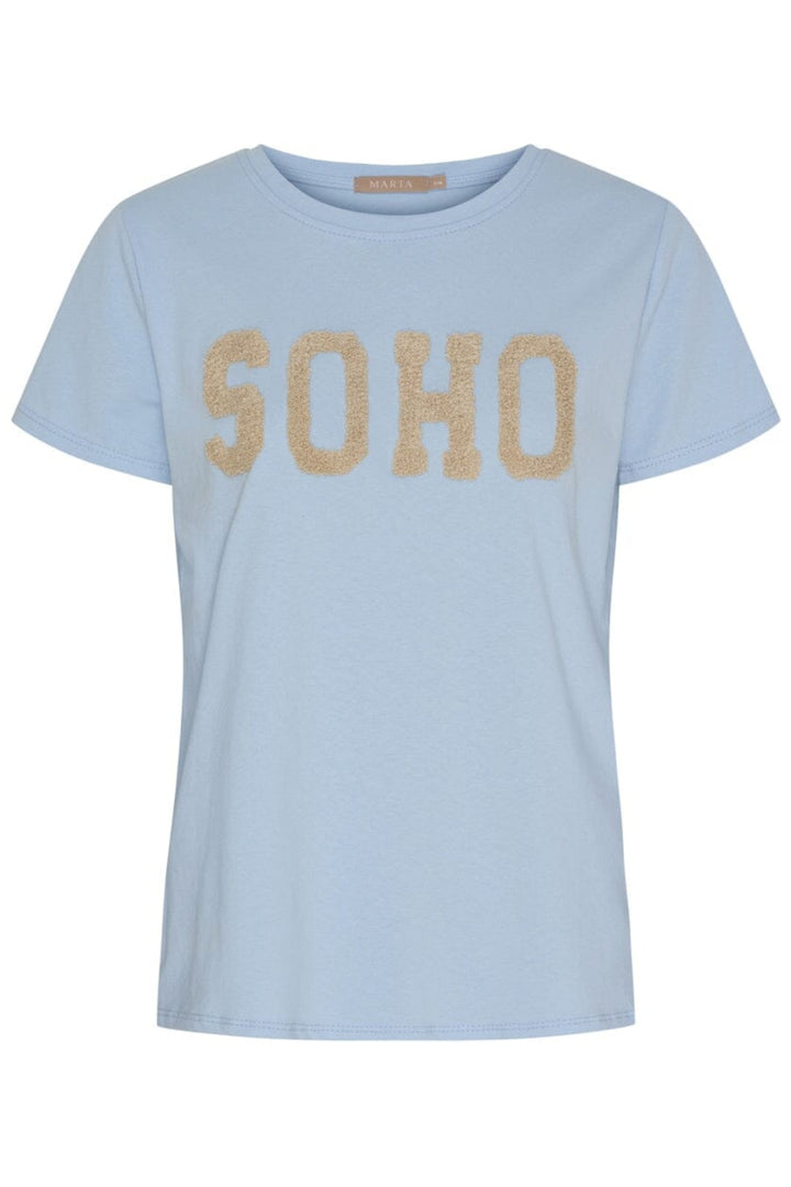 Marta Du Chateau - Mdcherdis Tee 84275 - Celeste Light/Beige