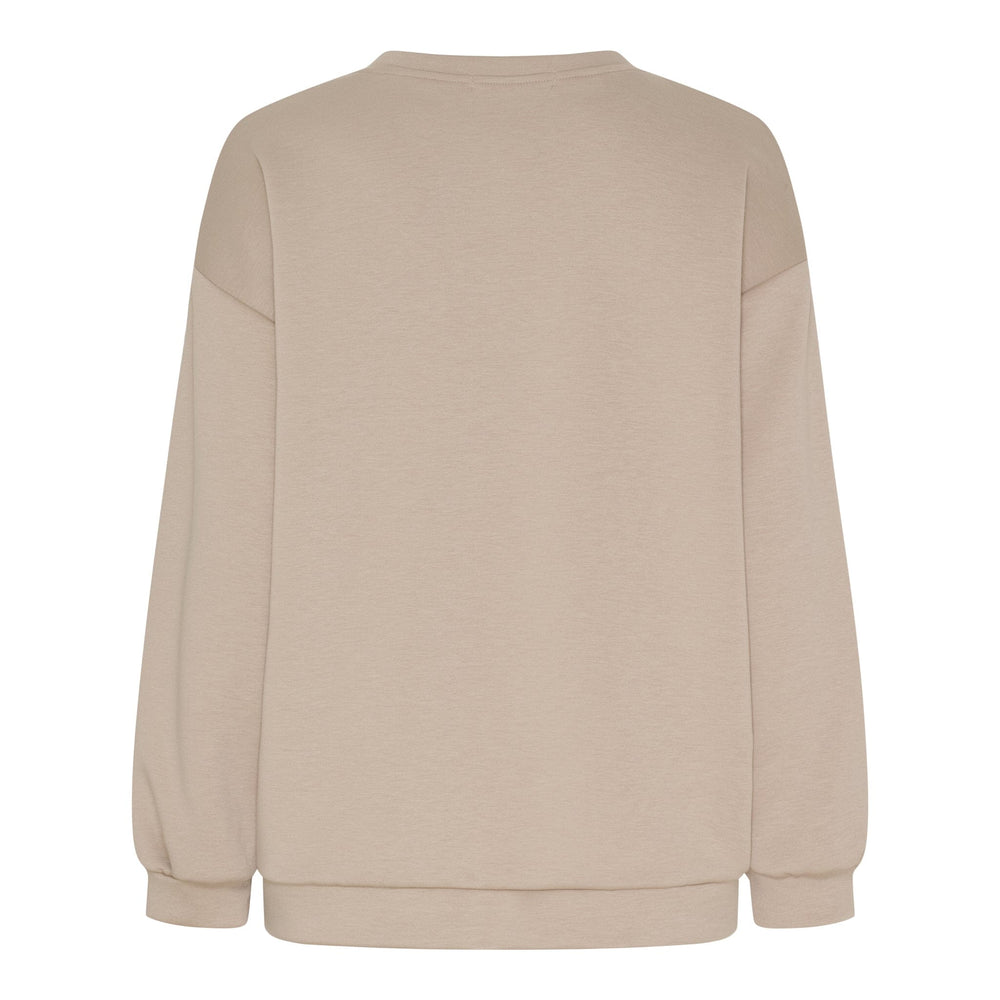 Marta Du Chateau - Mdchibiscus Sweatshirt 22659 - Beige New Sweatshirts 