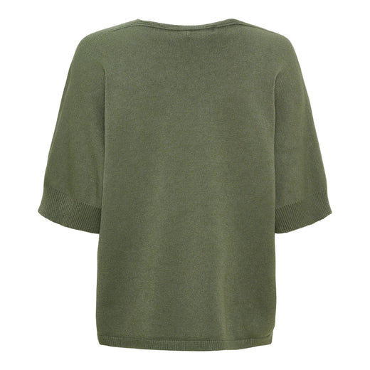 Marta Du Chateau - Mdcinaya Knit 9587 - Military Melange Strikbluser 