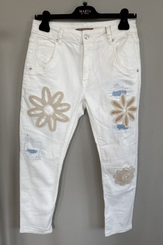 Marta Du Chateau - Mdciscah Jeans SW1899 - White