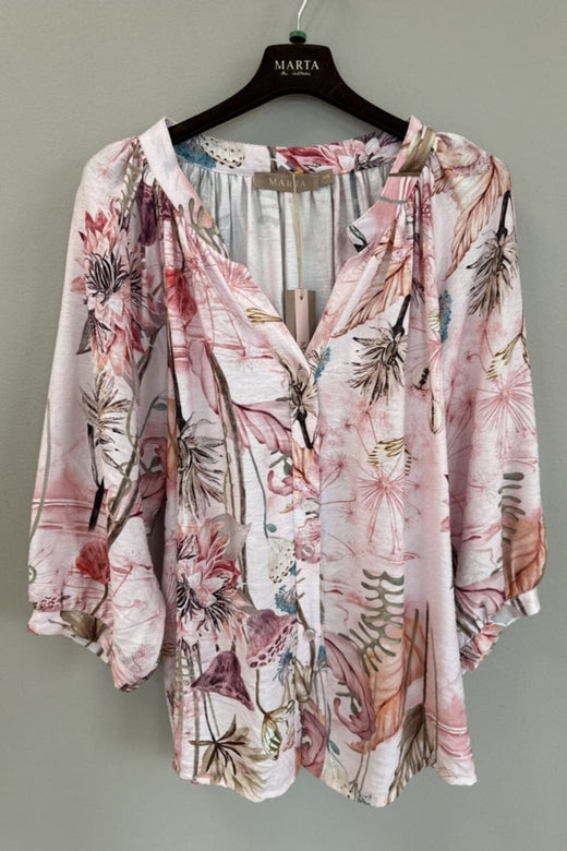 Marta Du Chateau - Mdcjordan Shirt 8116 - Rosaxpa5021