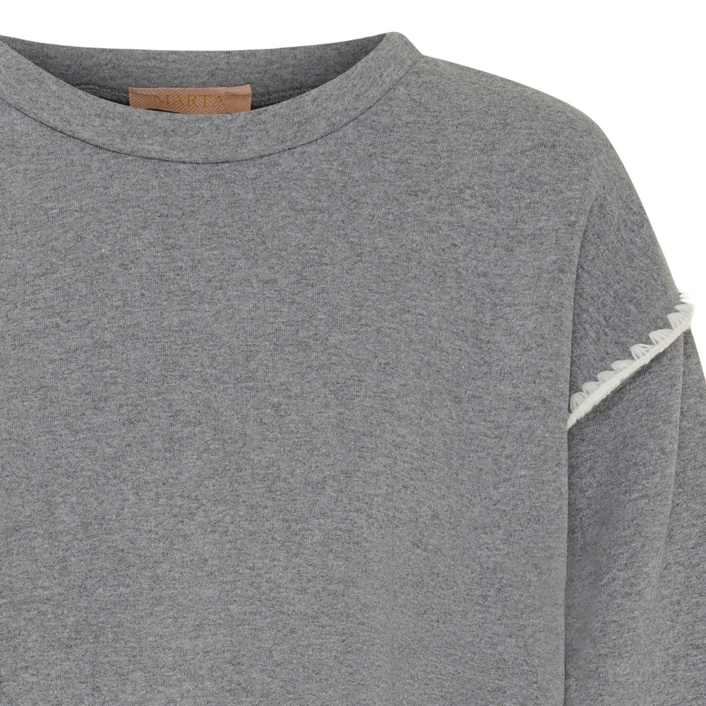 Marta Du Chateau - Mdckelly Sweat - Light Grey Sweatshirts 