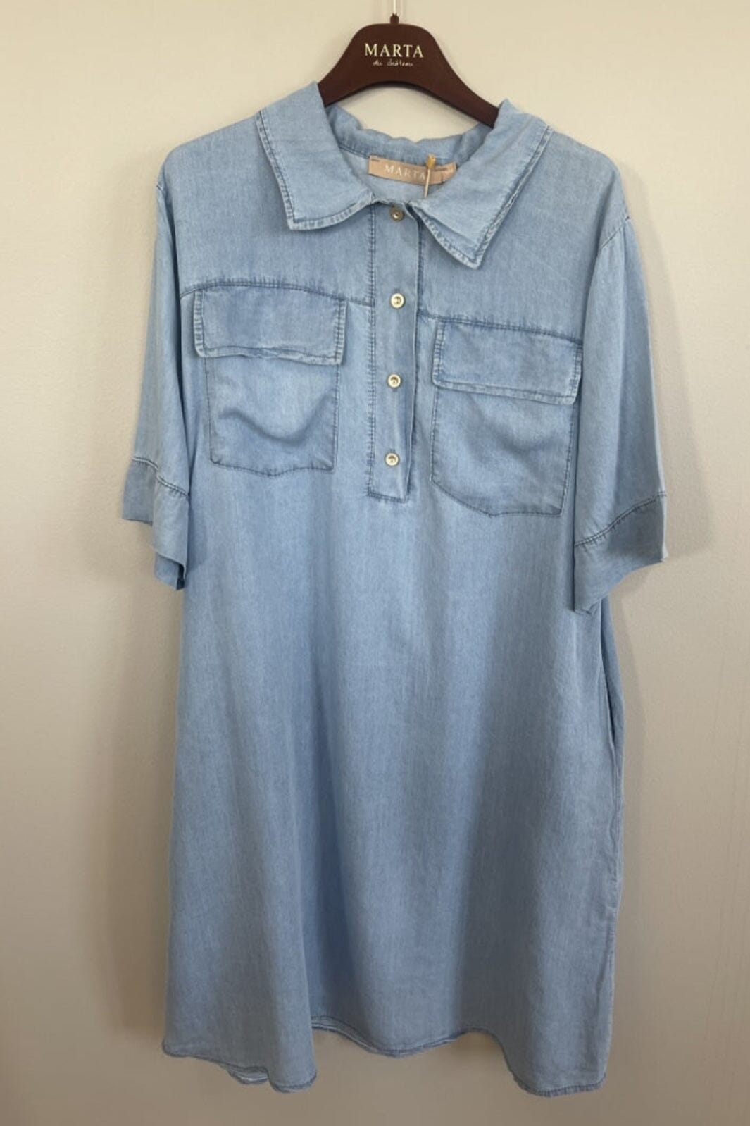 Marta Du Chateau - Mdckimberly Dress 8206 - Light Blue