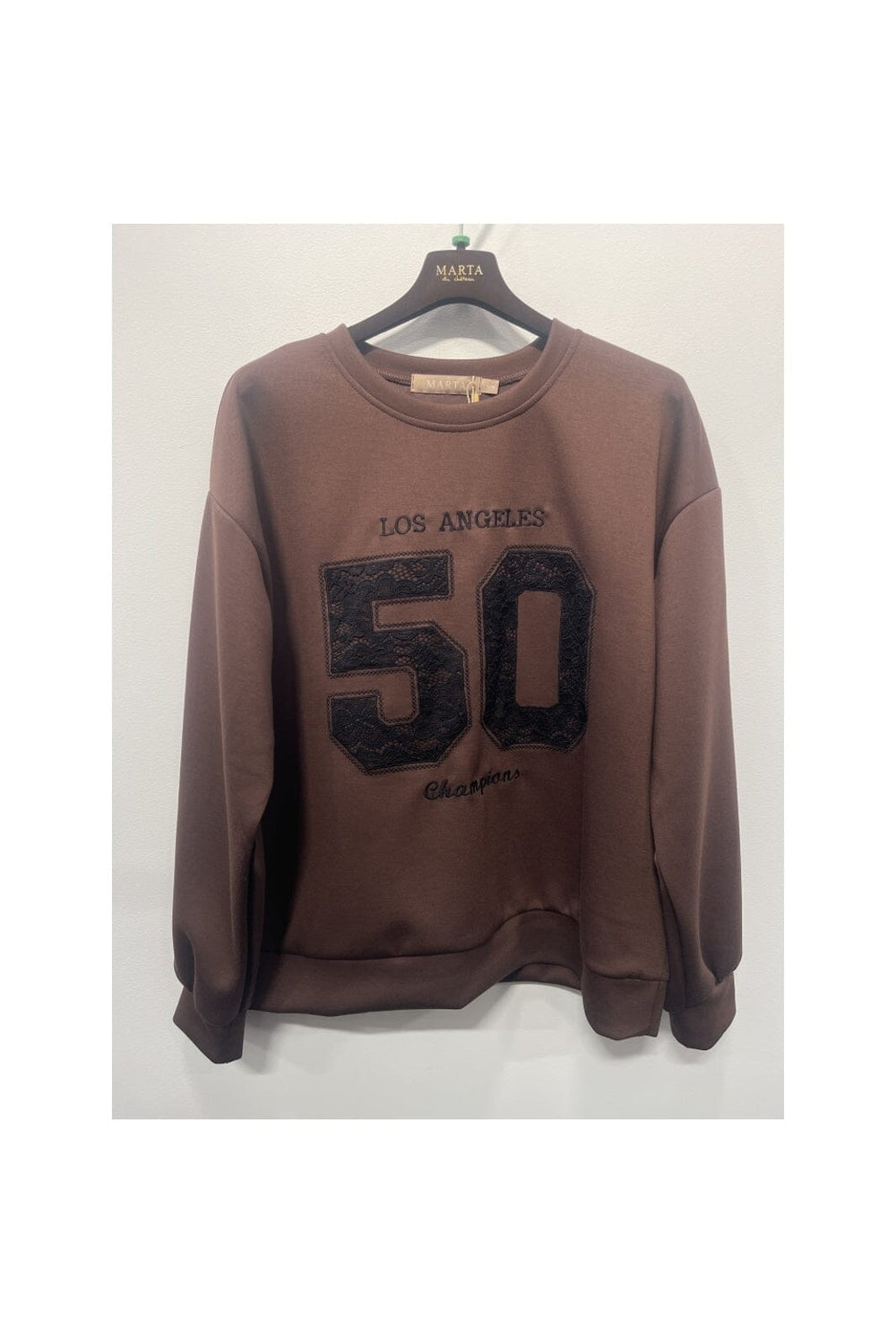 Marta Du Chateau - Mdcliora Sweat 58512M - Moro/Black