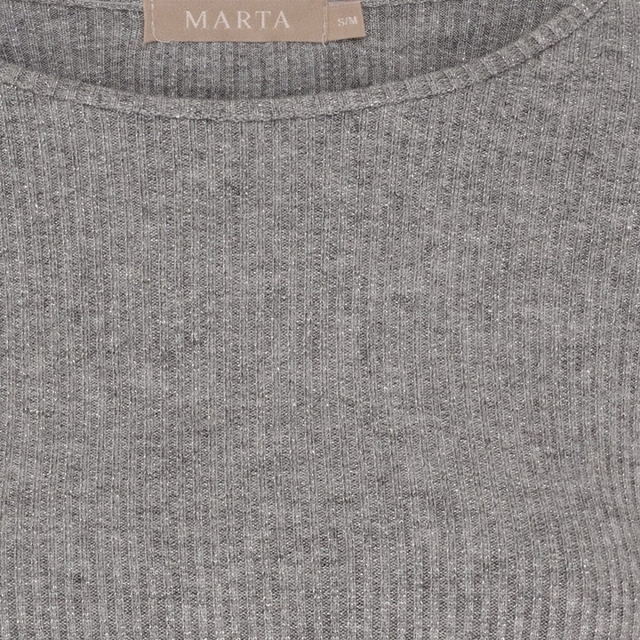 Marta Du Chateau - Mdclunara Ls Tee 38915M - Grey Bluser 