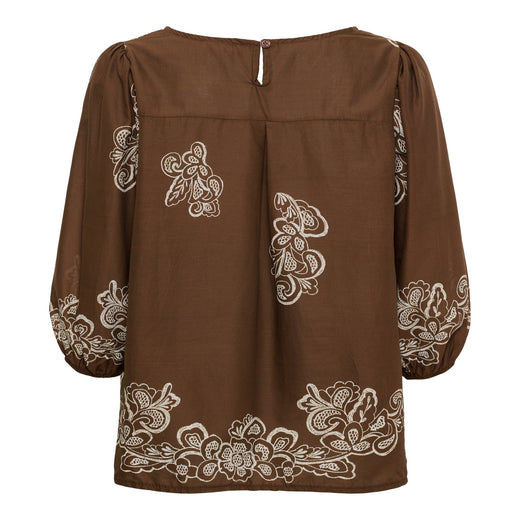 Marta Du Chateau - Mdclupine Blouse 8566 - Marrone6906tpk Bluser 