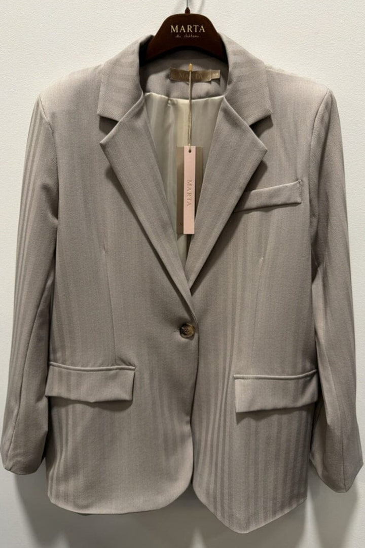 Marta Du Chateau - Mdcmajken Blazer 15502RC - Dark Beige