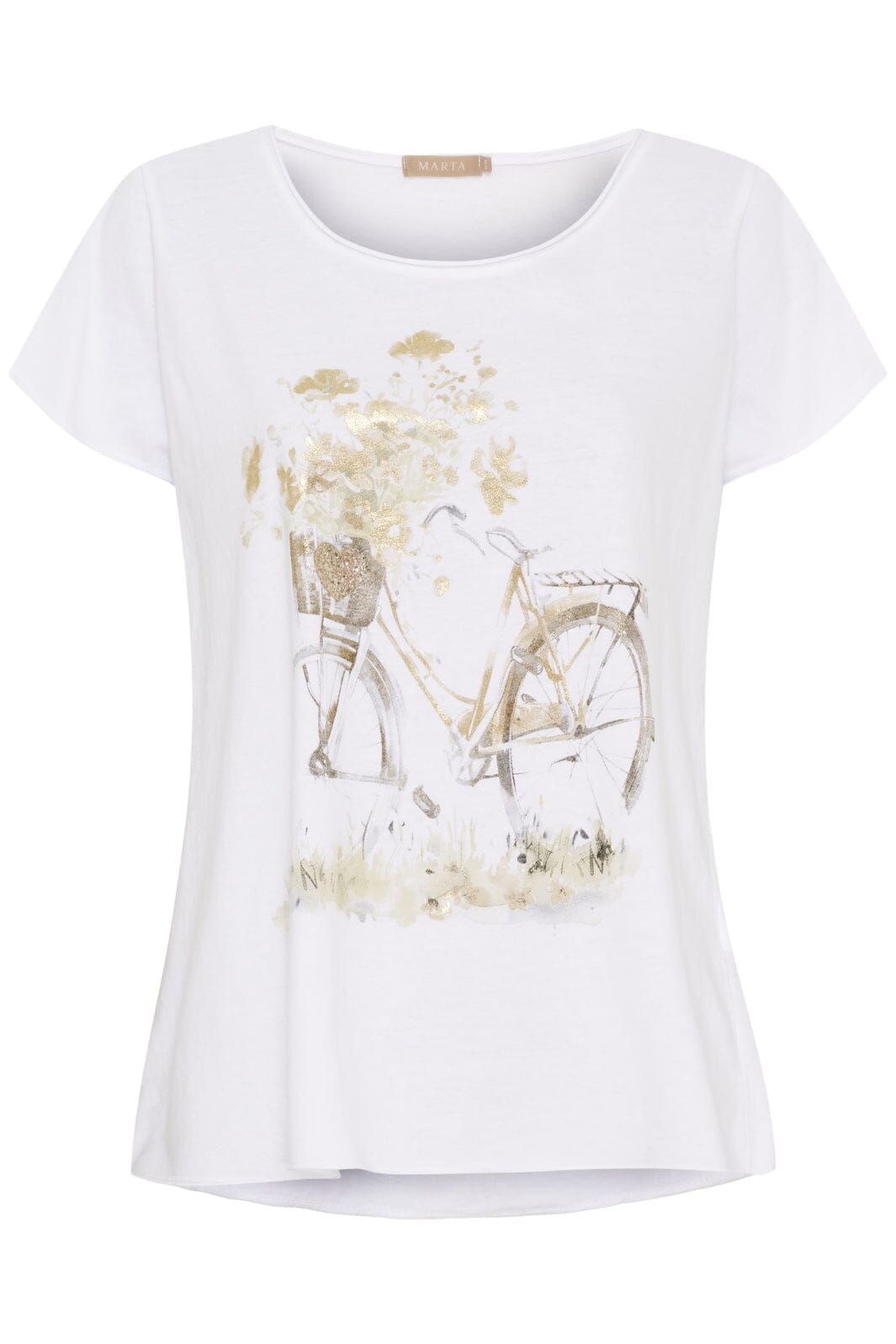 Marta Du Chateau - Mdcmarie T-Shirt 1535 - White Bike T-shirts 