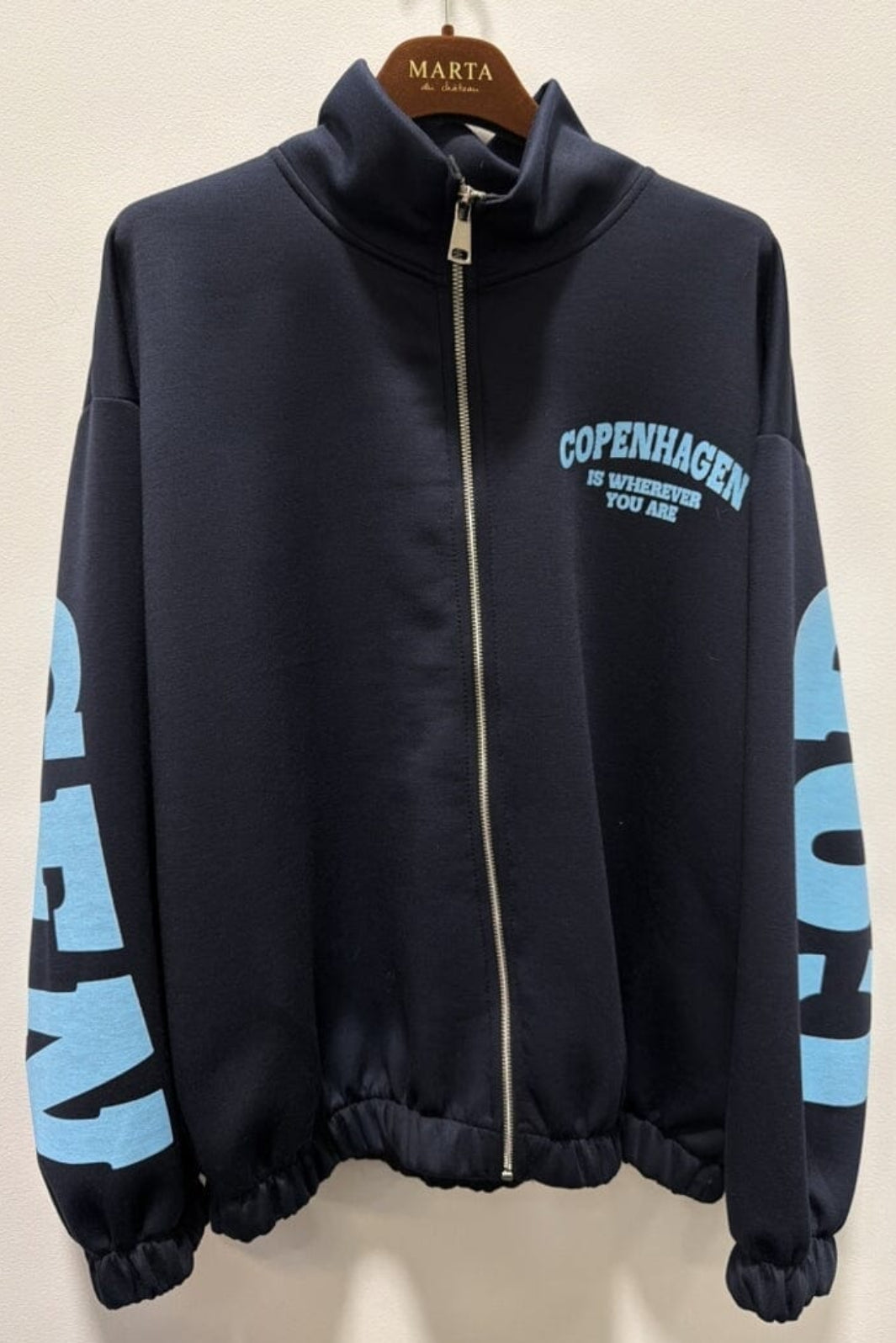 Marta Du Chateau - Mdcnete Cardigan 22669 - Navy/Sky