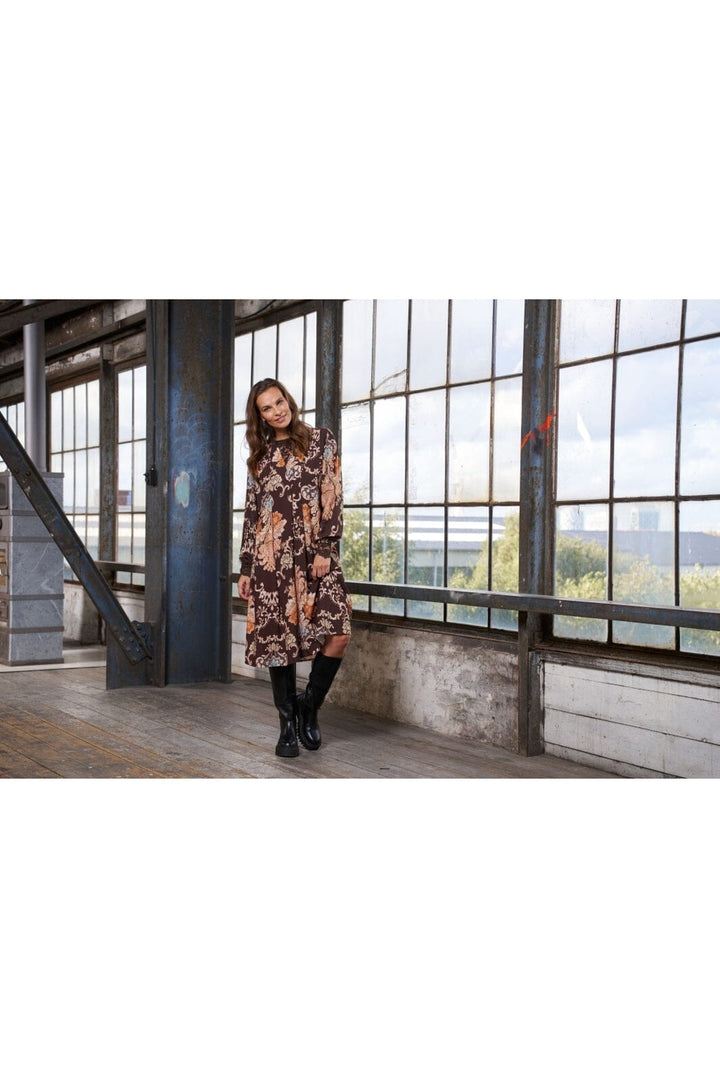 Marta Du Chateau - Mdcparsley Dress 7622 - Marrone2891Tps