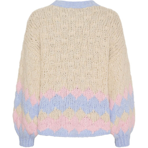 Marta Du Chateau - Mdcpernilla Knit 8155 - Beige Strikbluser 