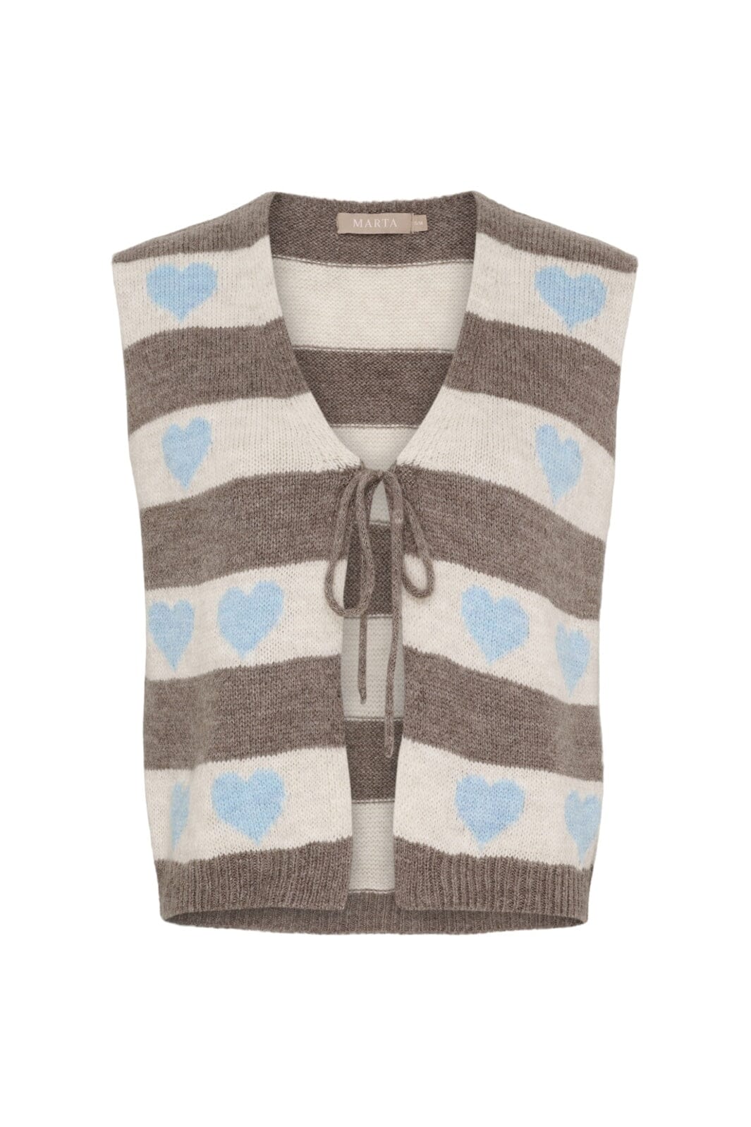Marta Du Chateau - Mdcphoenix Knit Vest 8069 - Celeste