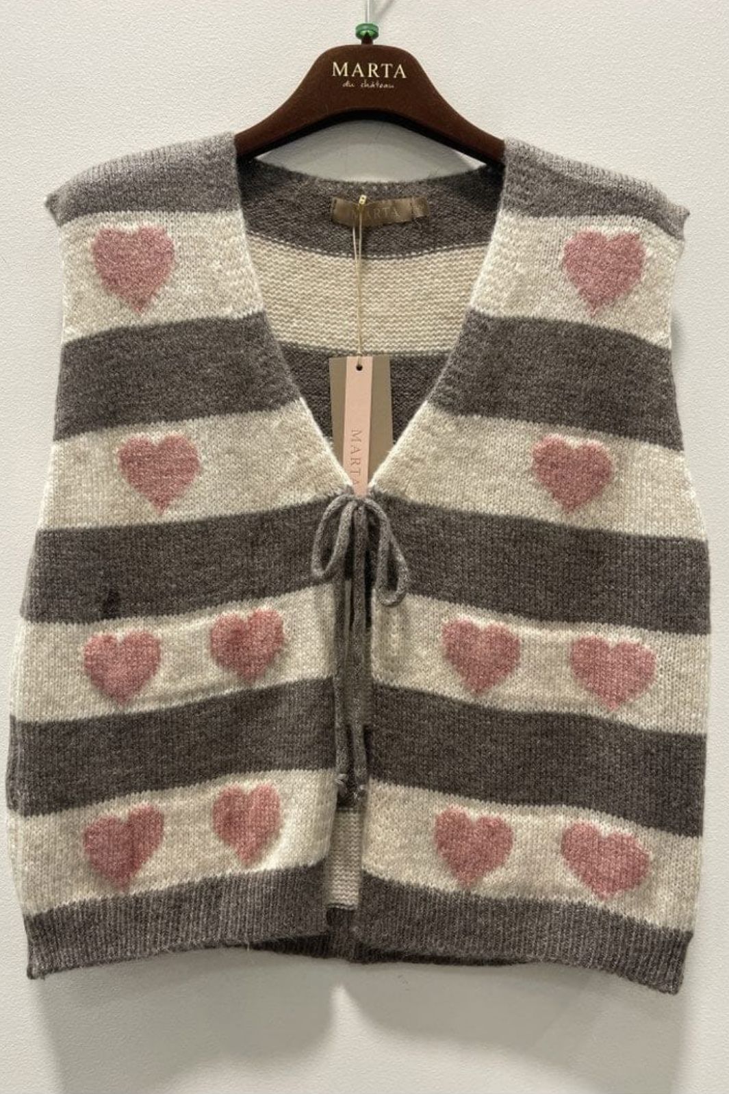 Marta Du Chateau - Mdcphoenix Knit Vest 8069 - Old Rose Veste 