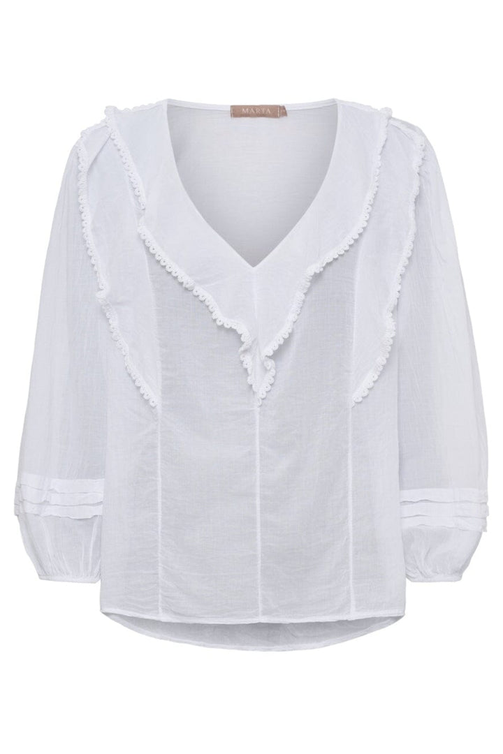 Marta Du Chateau - Mdcrosamaria Blouse TC68179 - White