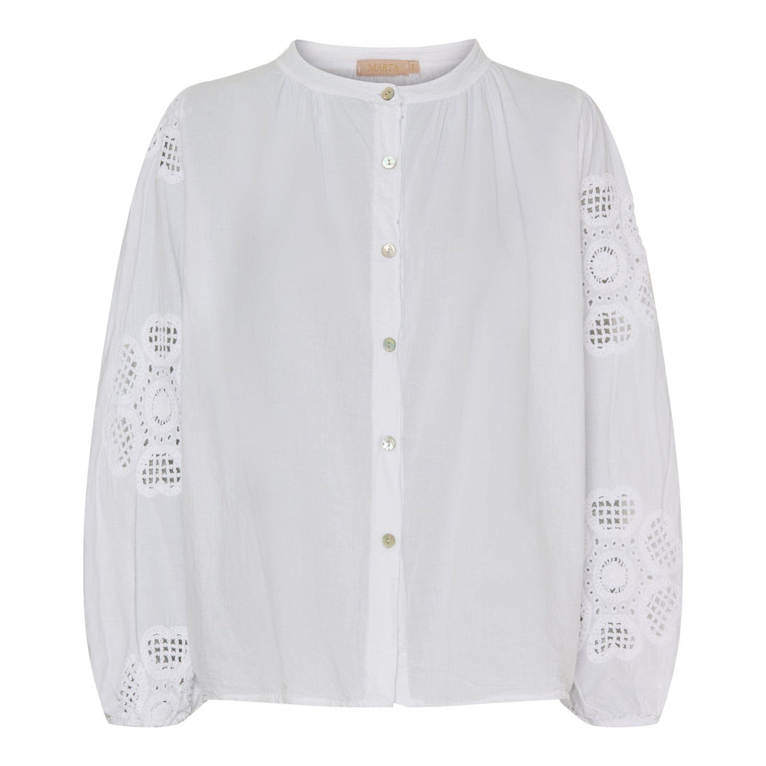 Marta Du Chateau - Mdcsharyl Shirt - White Skjorter 