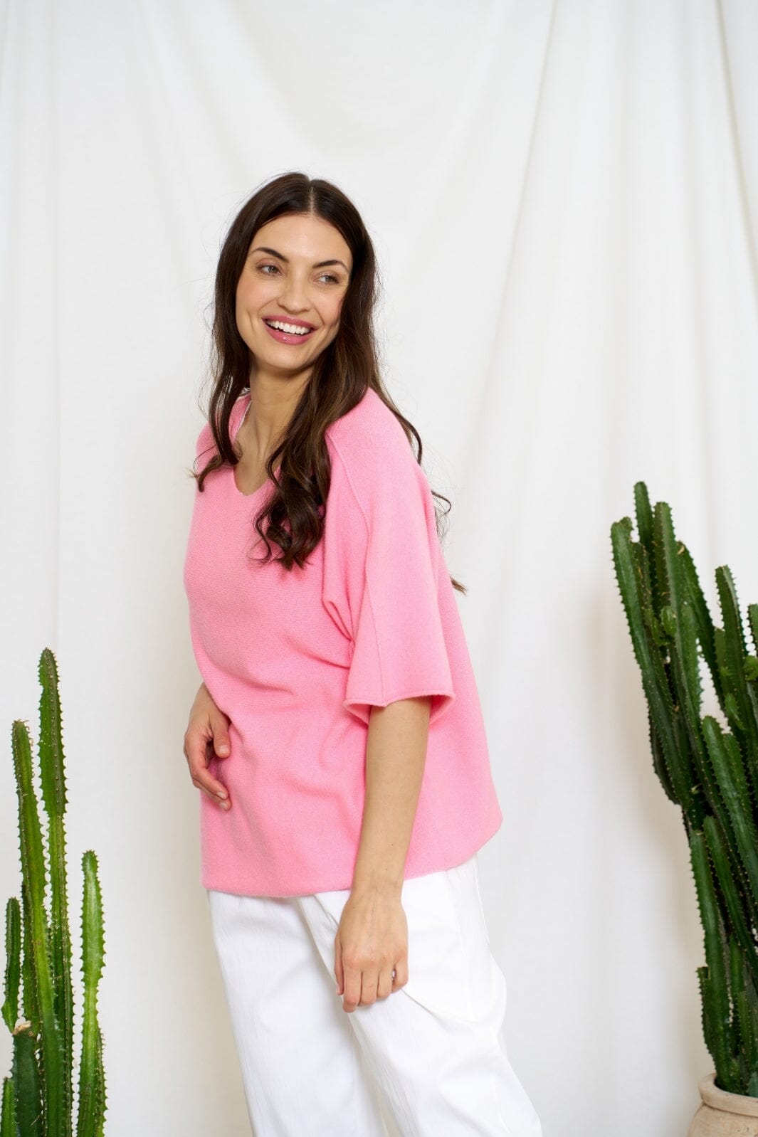 Marta Du Chateau - Mdcsia Knit 5003 - Pink Strikbluser 