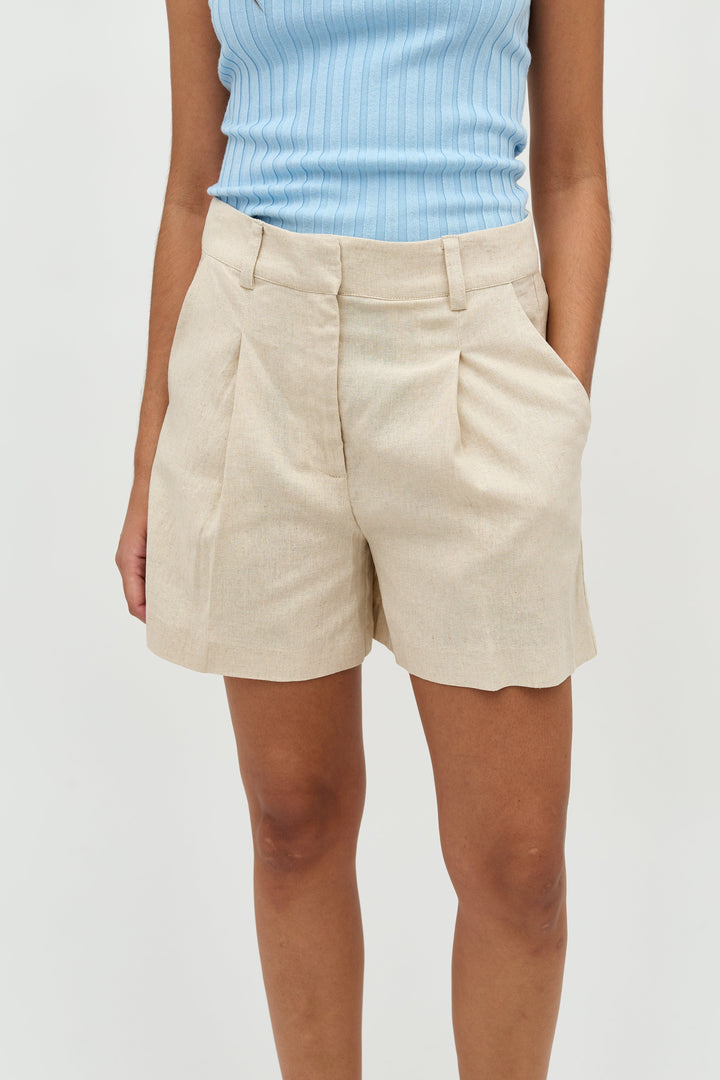 MbyM - Cristiana-M - H47 Natural Linen Shorts 