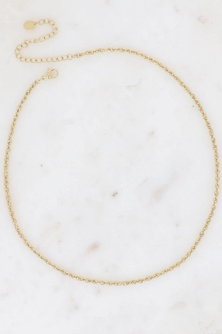 Mellow Moon - Cade Mesh Halskæde 4mm BS1981X0350 - Forgyldt