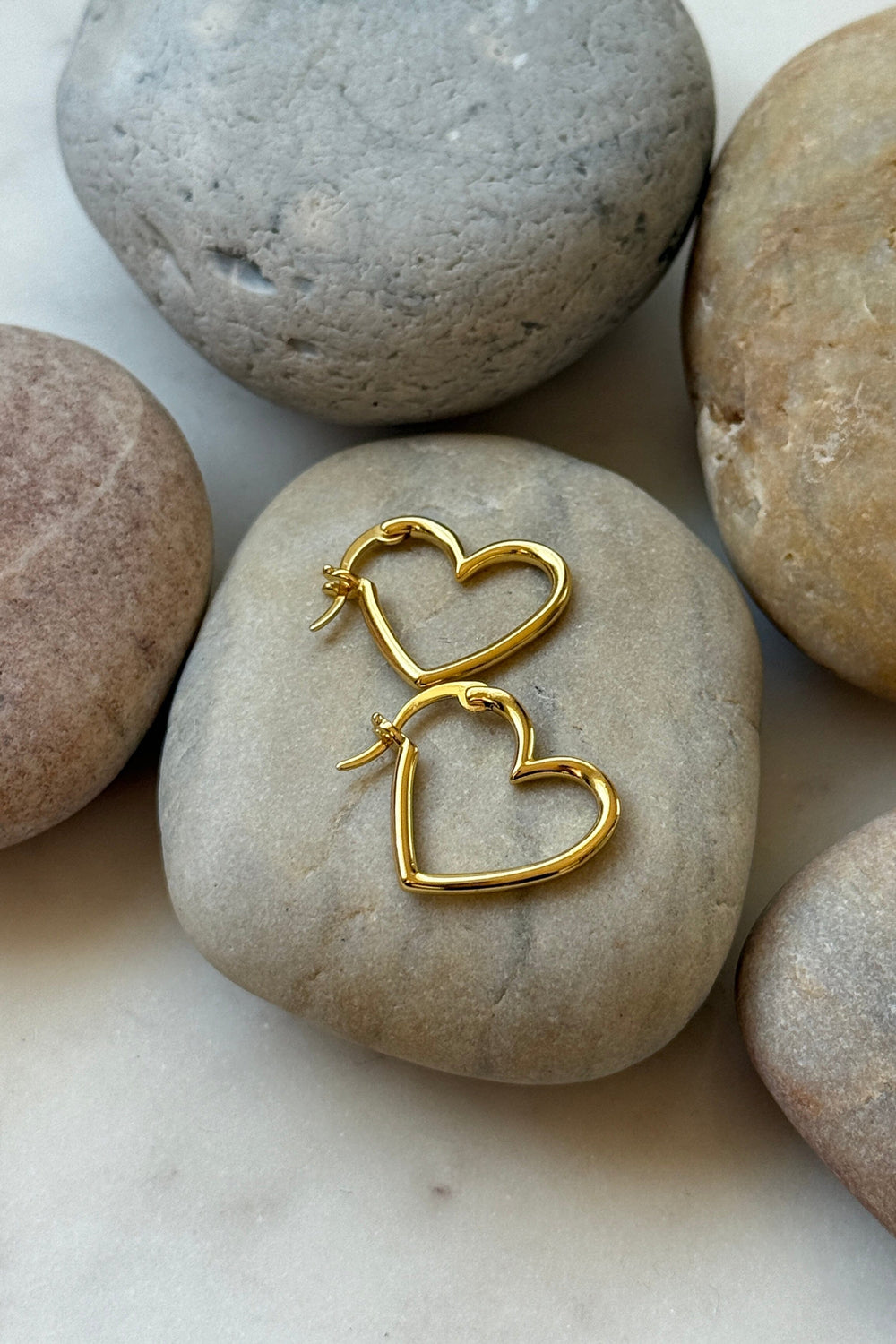 Mellow Moon - Heart Earring small Øreringe 