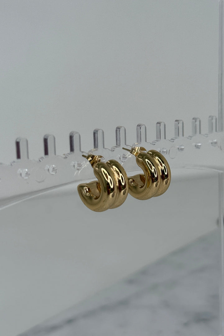 Mellow Moon - Helene Ørering - Forgyldt Øreringe 