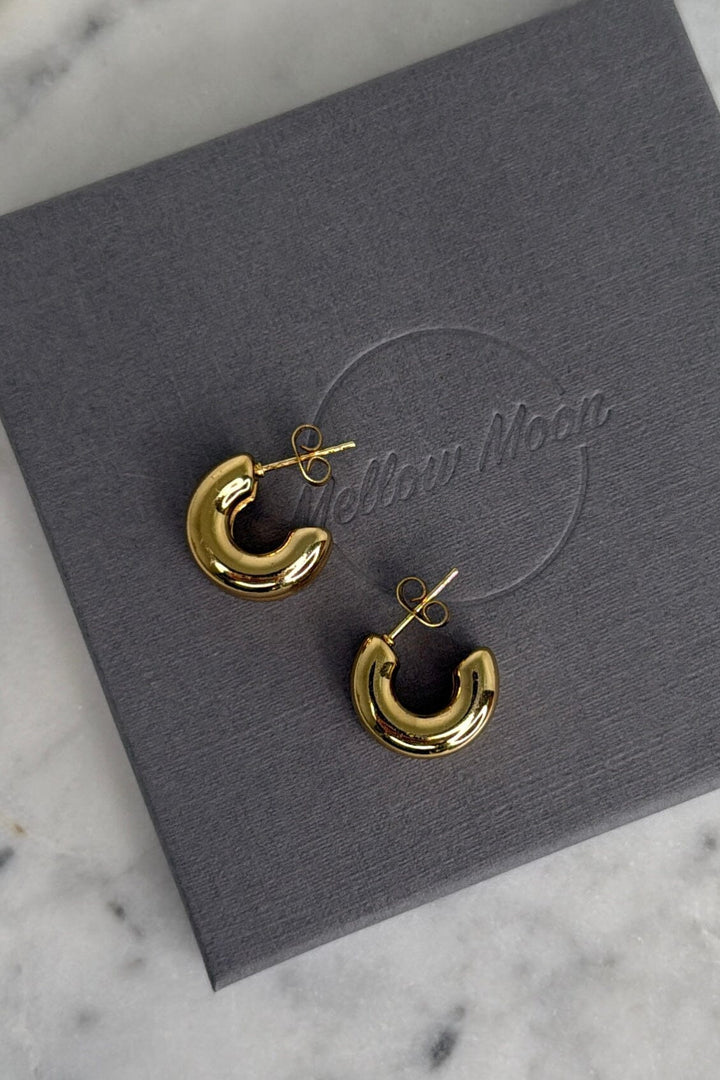 Mellow Moon - Iris Ørering - Forgyldt Øreringe 