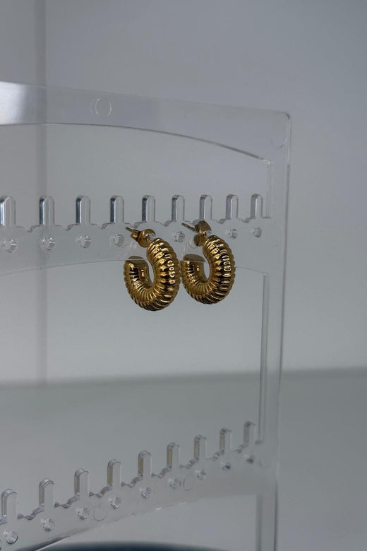 Mellow Moon - Kaja Ørering - Forgyldt Øreringe 