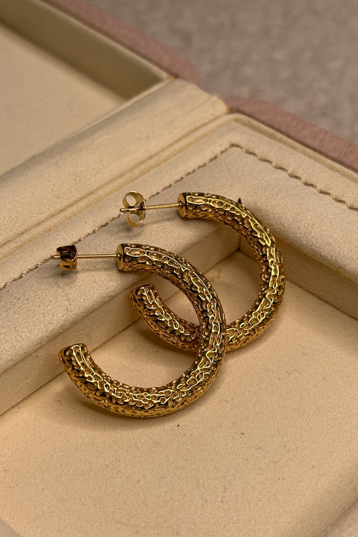 Mellow Moon - Klara Ørering - Forgyldt Øreringe 