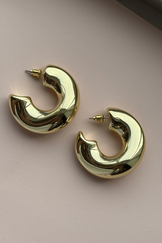 Mellow Moon - Tulipan Earring - Forgyldt 