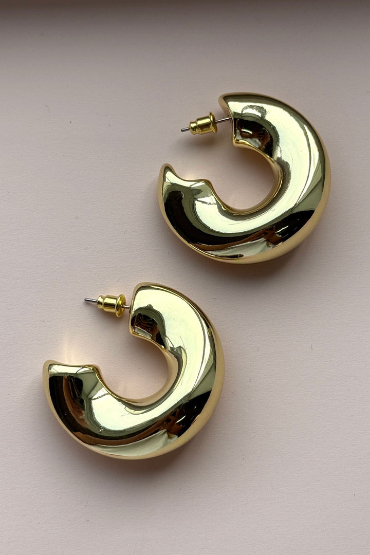 Mellow Moon - Tulipan Earring - Forgyldt 