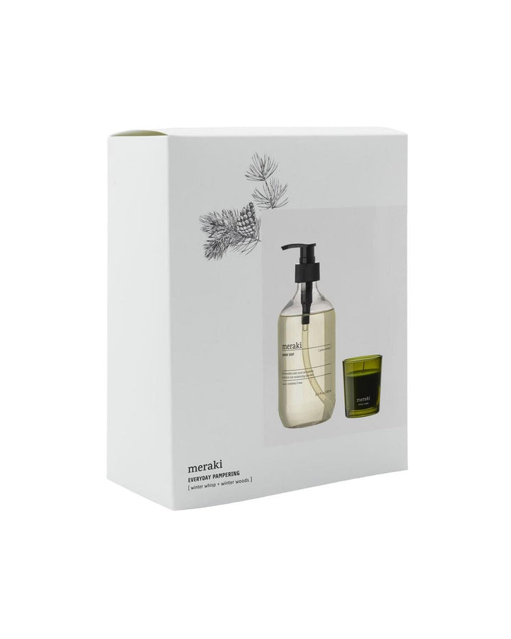 Meraki - Gift Boxch, Winter Whisp Hand Soap & Winter Woods Candle, 490|60 Ml|g - 900002055