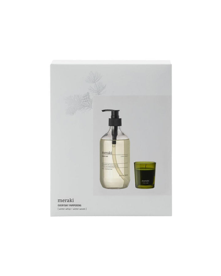 Meraki - Gift Boxch, Winter Whisp Hand Soap & Winter Woods Candle, 490|60 Ml|g - 900002055