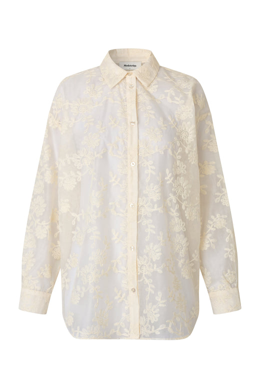 ModströM - Babaramd Long Shirt 59273 - 598 - Vanilla Cream Skjorter 