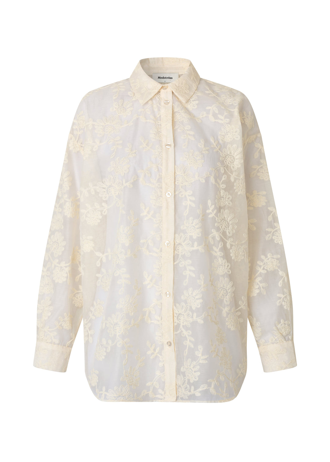 ModströM - Babaramd Long Shirt 59273 - 598 - Vanilla Cream Skjorter 