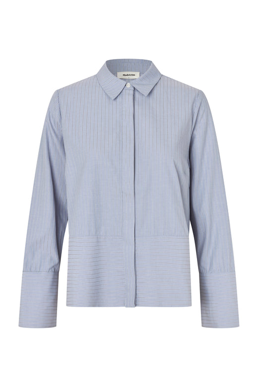 ModströM - Brodiemd Shirt 59255 - 12061 - Zen Blue Pinstripe Skjorter 