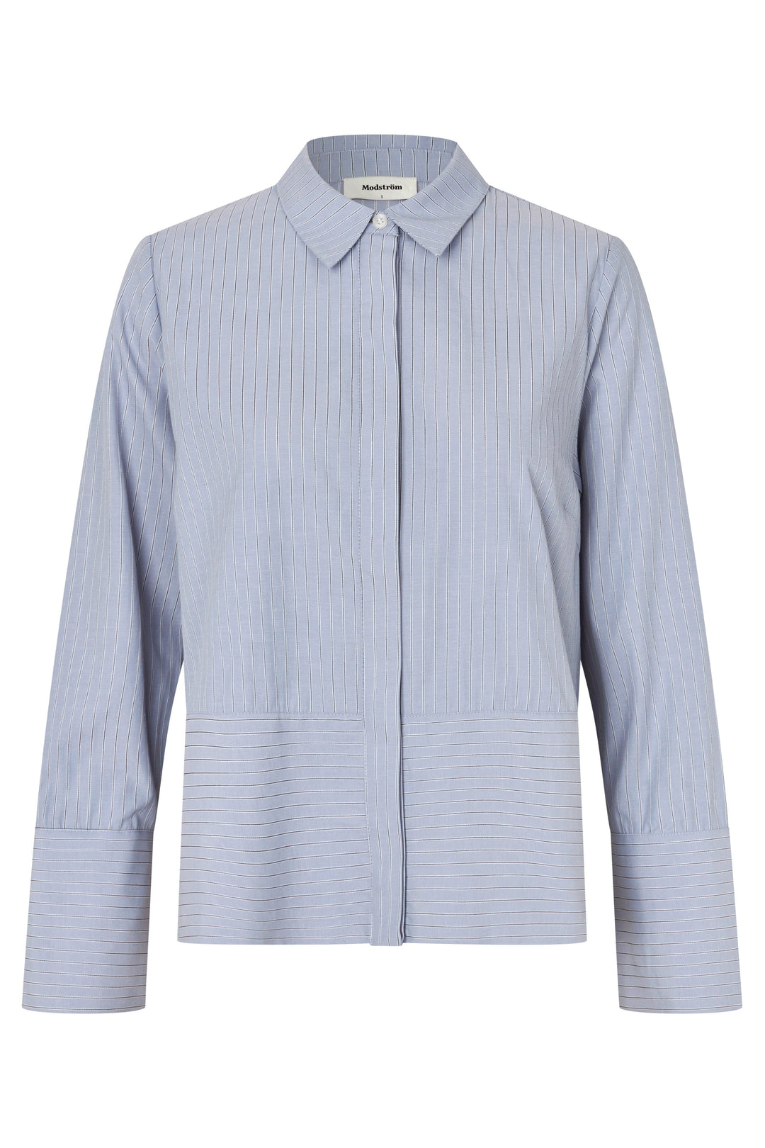 ModströM - Brodiemd Shirt 59255 - 12061 - Zen Blue Pinstripe Skjorter 