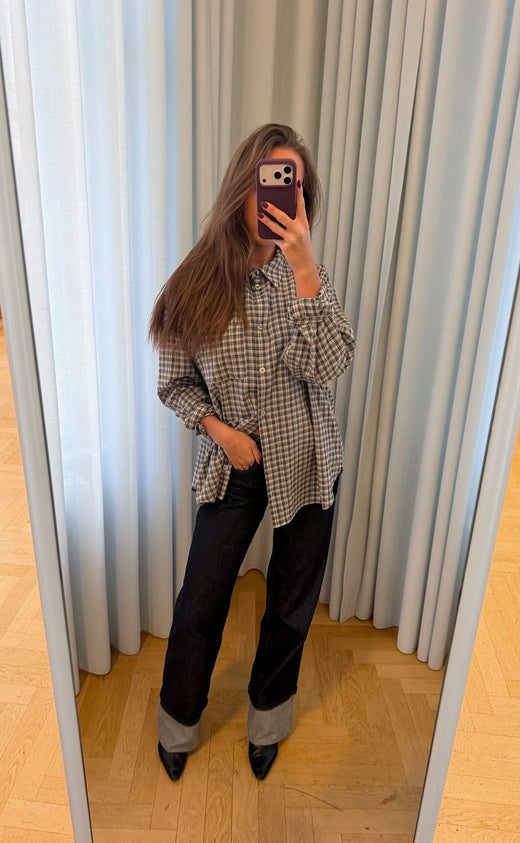 ModströM - Dorotheamd Shirt 59489 - 11833 - Vanilla Black Check Skjorter 
