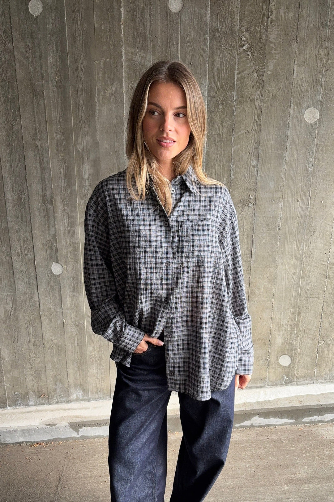 Modström - Dorotheamd Shirt 59489 - 12072 - Grey Check Skjorter 