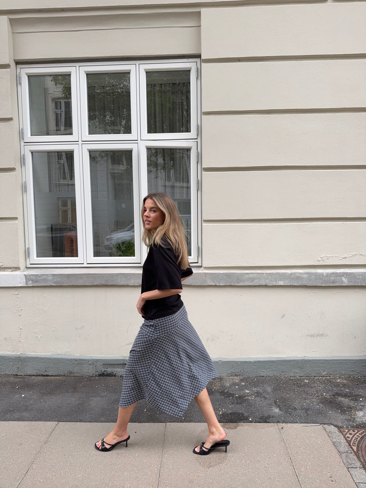 Modström - Dorotheamd Skirt 59488 - 12072 - Grey Check Nederdele 