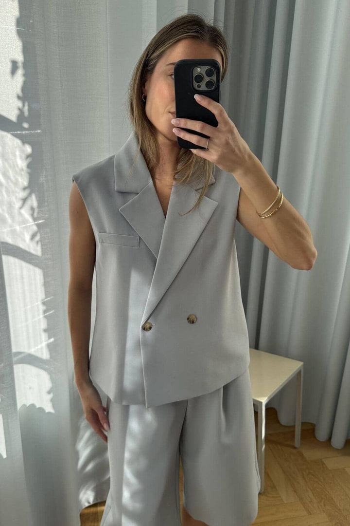 Modström - Galemd Vest 58717 - 3337 - Zen Blue Blazere 