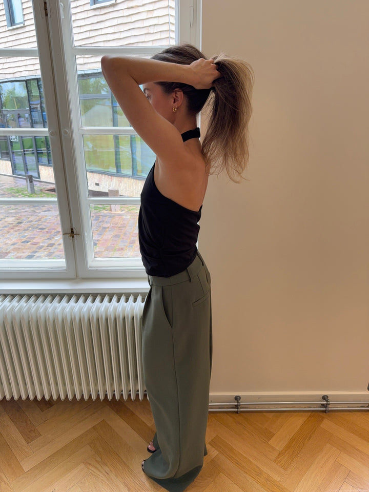 Modström - Galemd Wide Pants 58887 - 2201 - Army Dust Bukser 