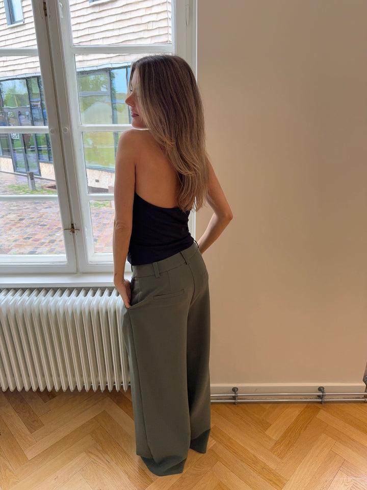 Modström - Galemd Wide Pants 58887 - 2201 - Army Dust Bukser 